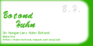 botond huhn business card